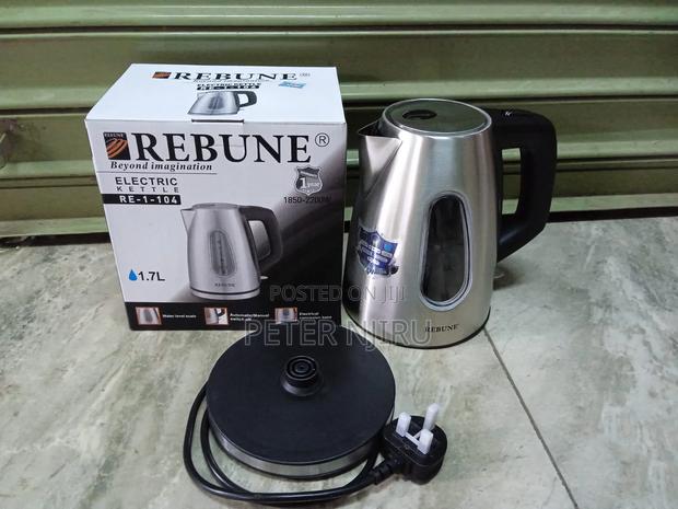 *Rebune 1.7 Litres Metallic Electric Kettle With Plastic