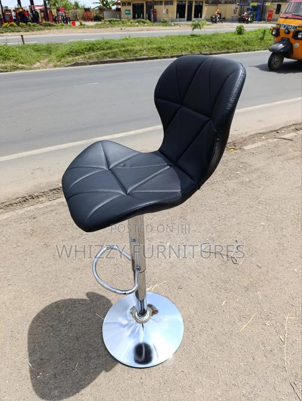 Leather Adjastable Bar Stool - thumbnail 3