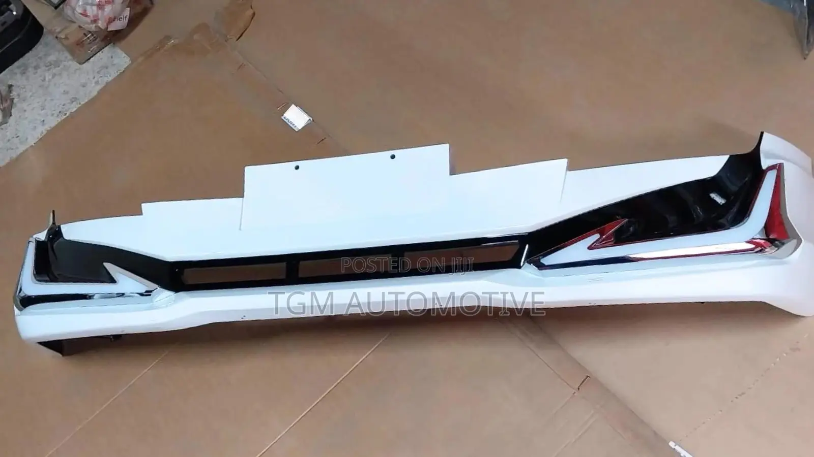 Front Bumper Lip for Prado 2018 to Modelista Style With Led