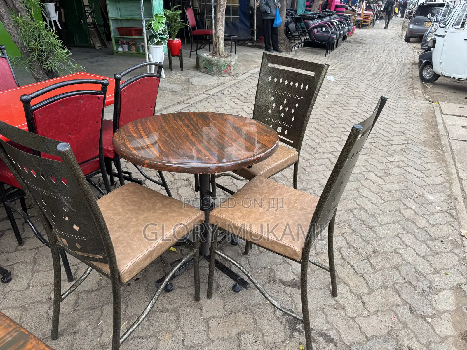 Restaurant And Bar Set Chairs And Marble Table