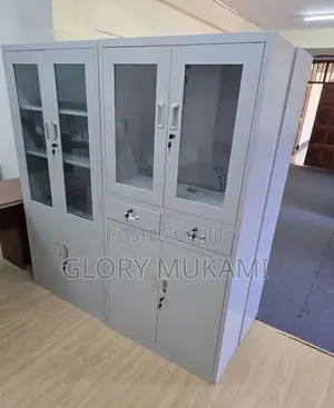 Filling Storage Cabinet Up Case Glass Fronted