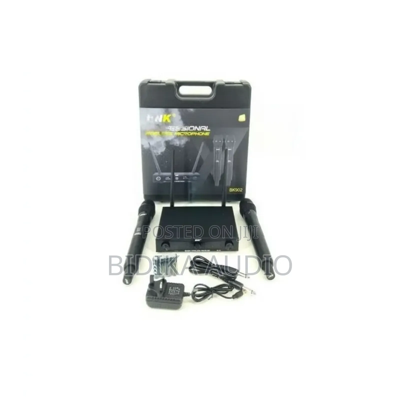 BNK Bk902 Uhf Dual 2 Channel Wireless Microphone System