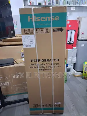 Hisense Double Door Fridge 154l Ref154dr(Silver)