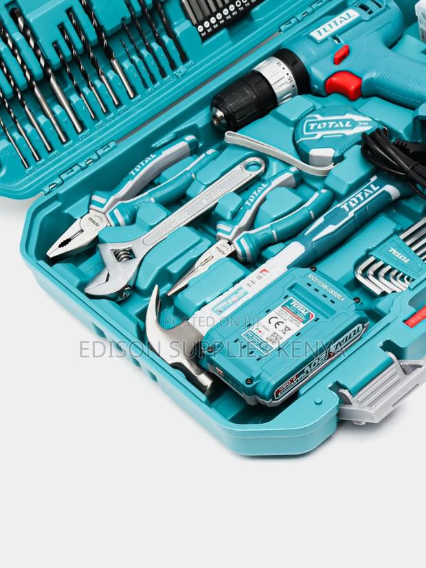Total Cordless Drill Tools Set 165pcs Toolset Tool Boxes - thumbnail 4
