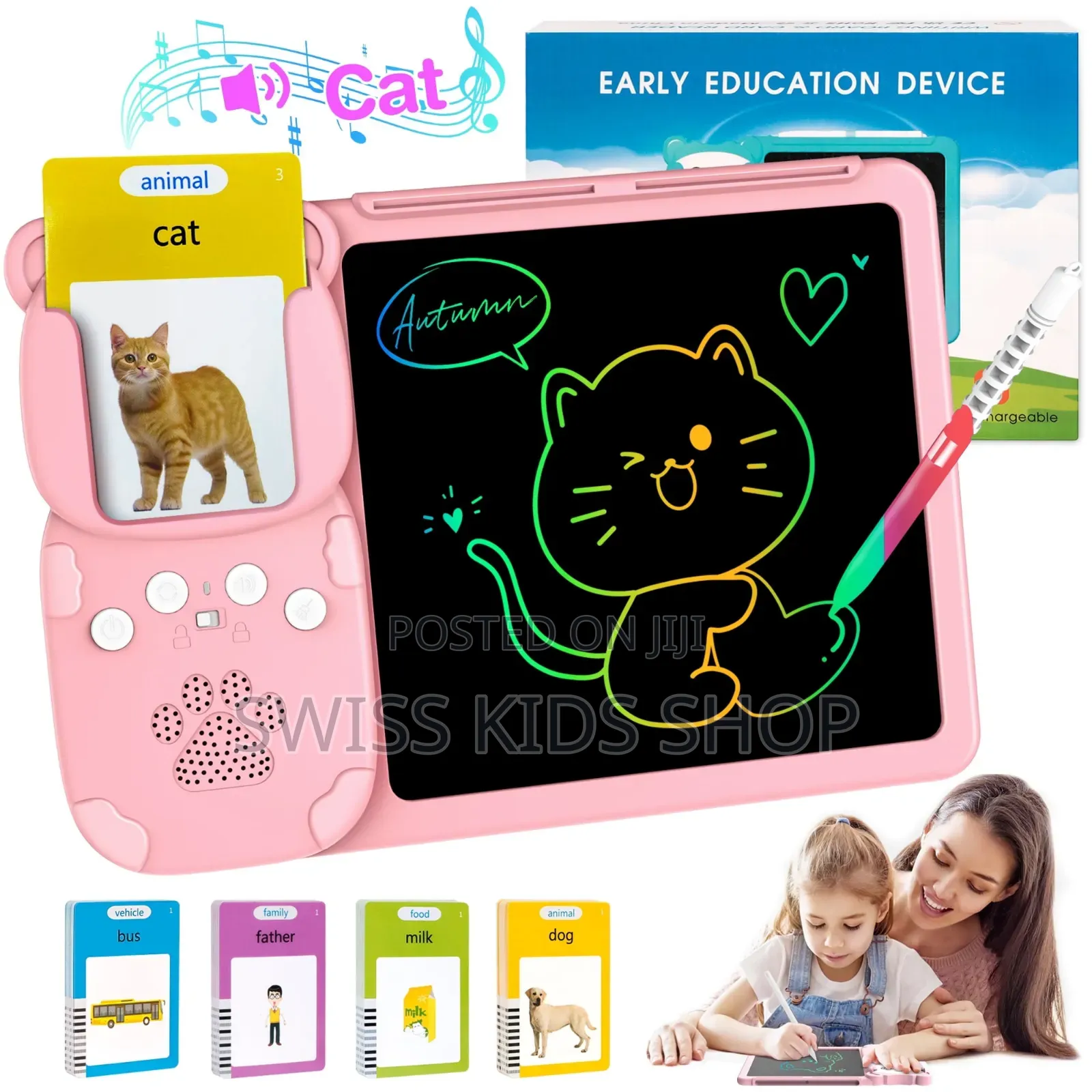 Card Reader and LCD Writing Board/
