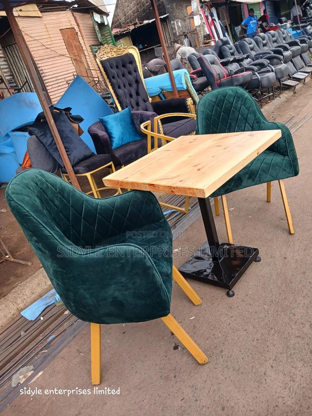 2 Restaurant Chairs and 2×2 Table - thumbnail 2