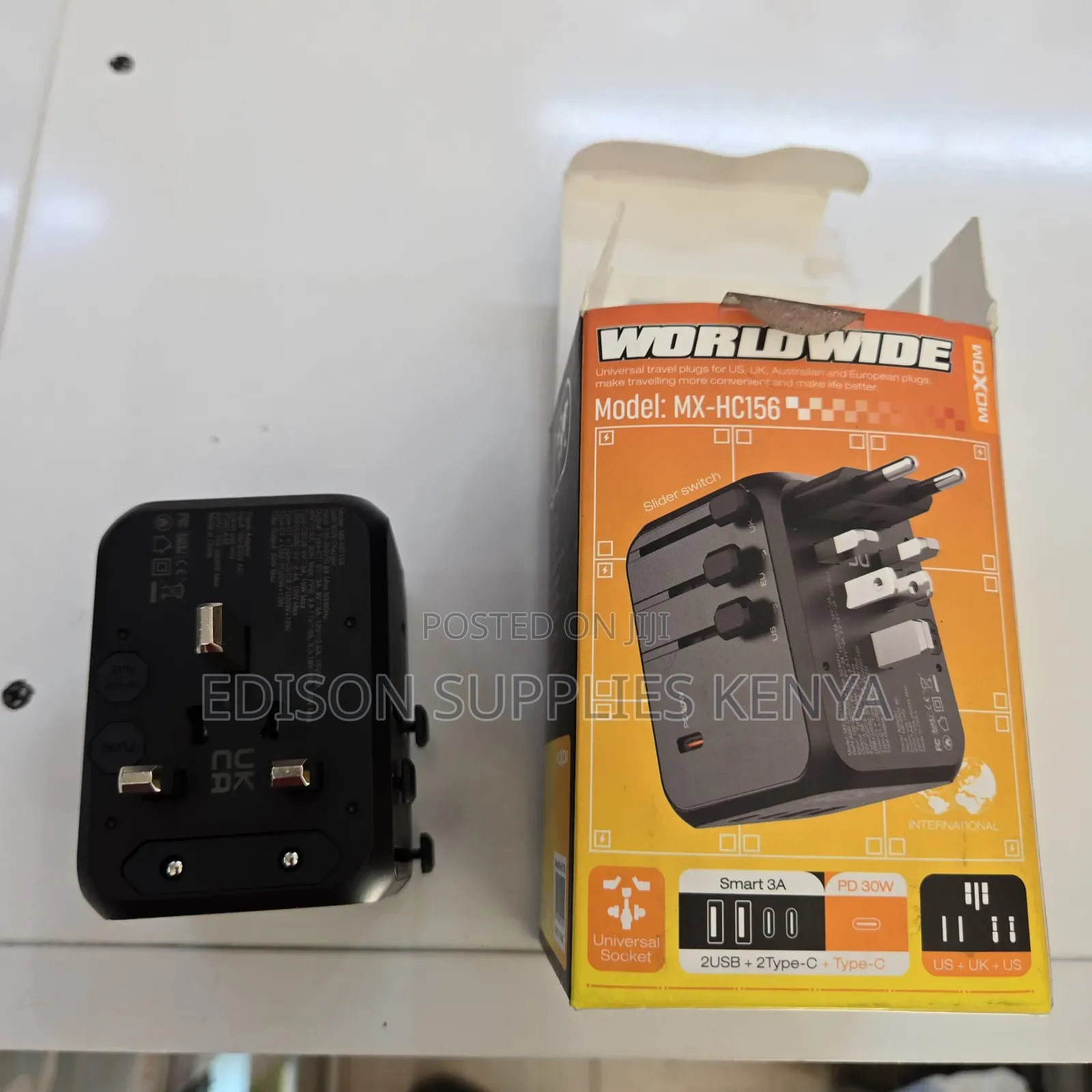 Gan Travel Adaptor 33watts Universal Multiplug Adapter Usb