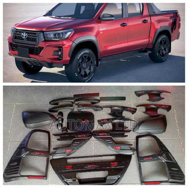 Black Matt Trim Kit. For Toyota Hilux Revo