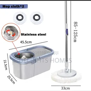 Rotary Mop 17l Bucket, 112cm Mop, 2 Rags