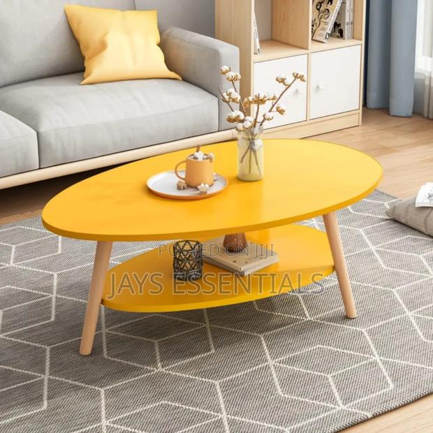 Oval Wooden Coffee Table - thumbnail 2