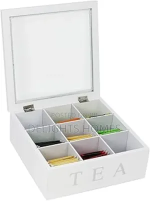 9 Grid Tea Bags Organizer Box-P