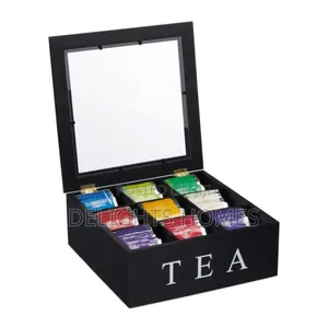 9 Grid Tea Bags Organizer Box-P