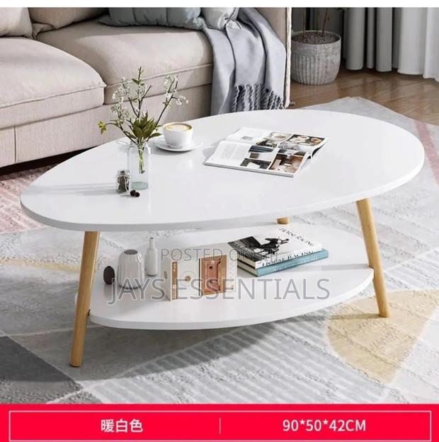 Oval Wooden Coffee Table - main view