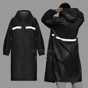 Police Reflective Waterproof Raincoat With Cap