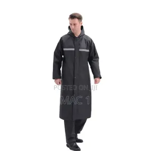 Reflective Waterproof Raincoat With Cap
