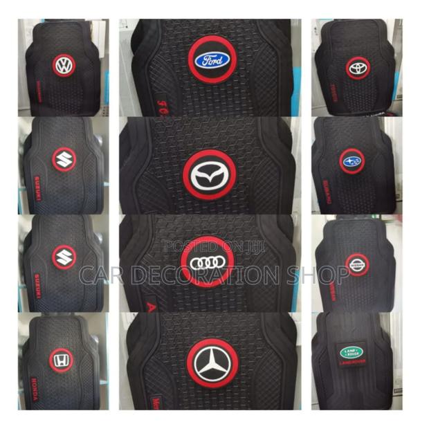 Rubber Branded Logo Dust Mats 5pc Set - main view