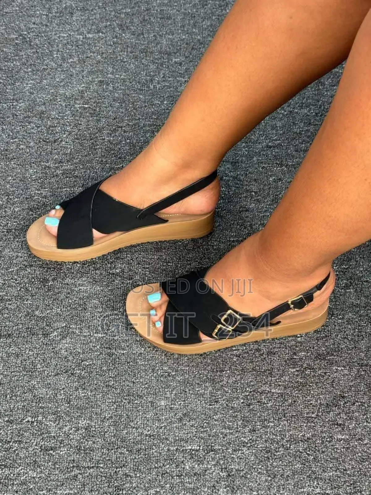 Low Wedge Open Sandals