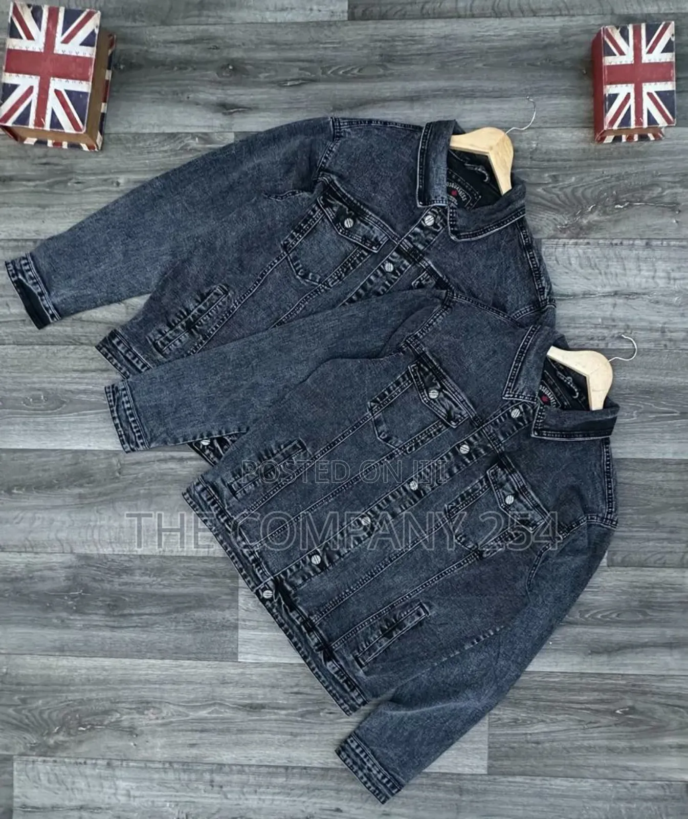 Quality Heavy Unisex Denim Jeans Long-Sleeved Jacket