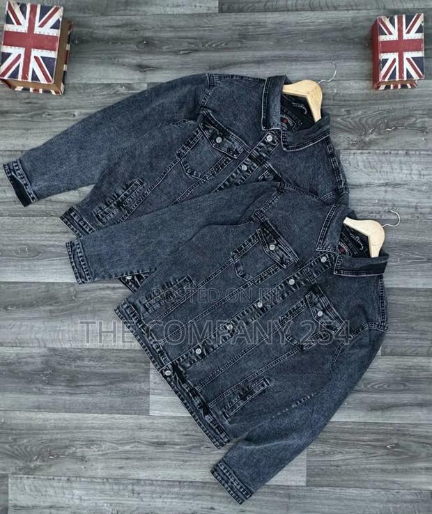 Quality Heavy Unisex Denim Jeans Long-Sleeved Jacket - thumbnail 3