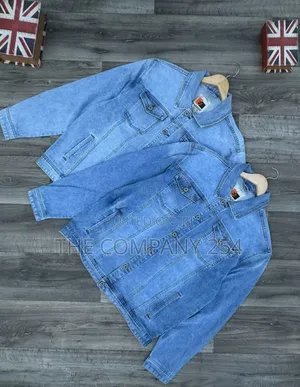 Quality Heavy Unisex Denim Jeans Long-Sleeved Jacket