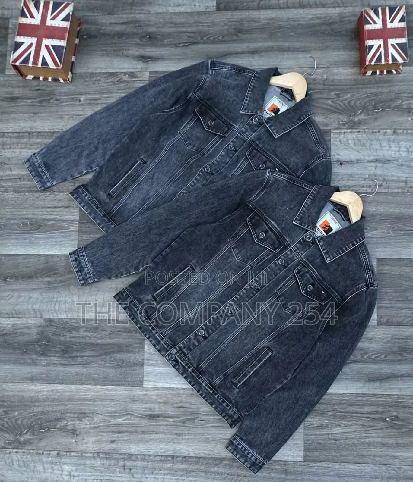 Quality Heavy Unisex Denim Jeans Long-Sleeved Jacket