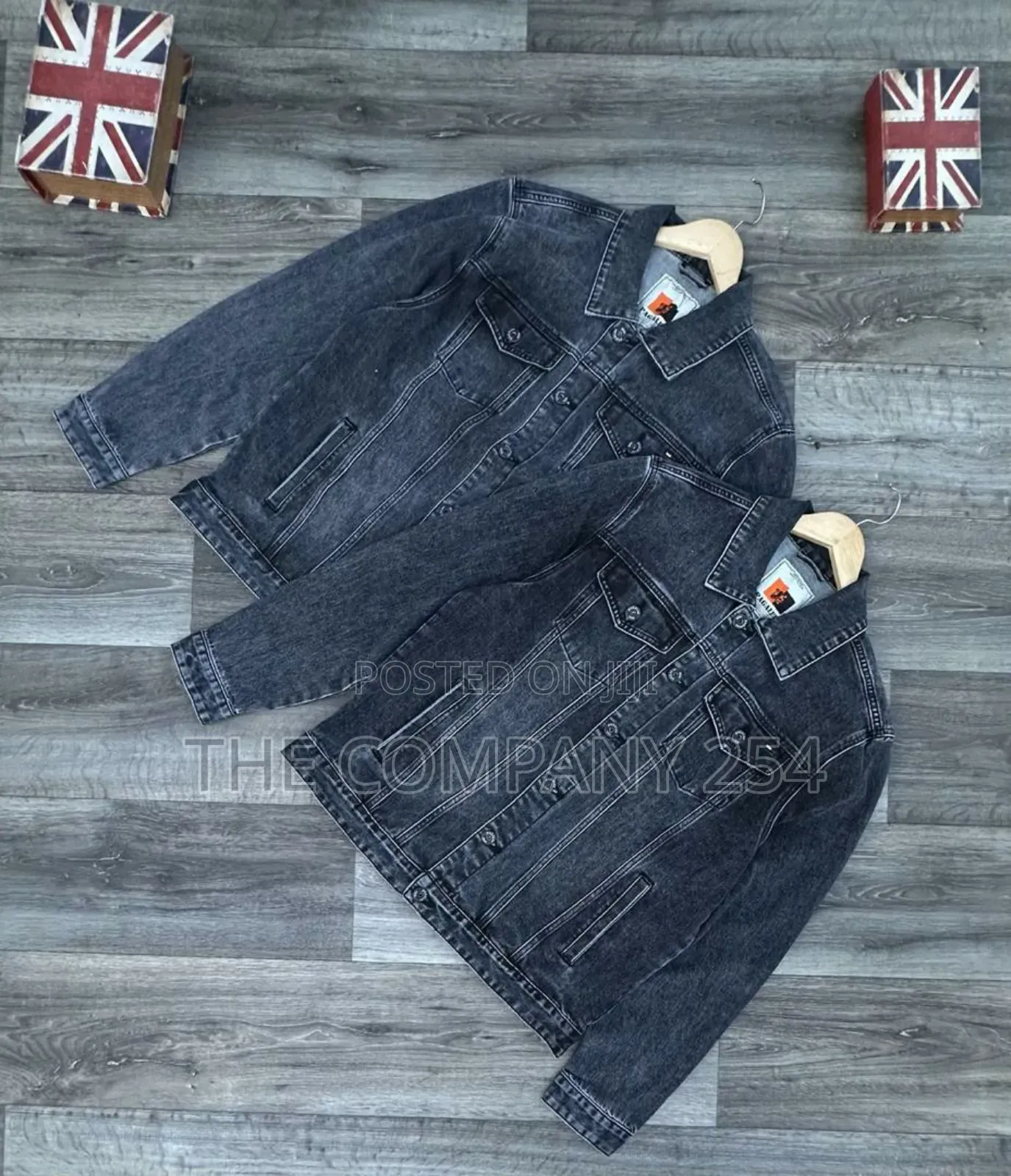 Quality Heavy Unisex Denim Jeans Long-Sleeved Jacket