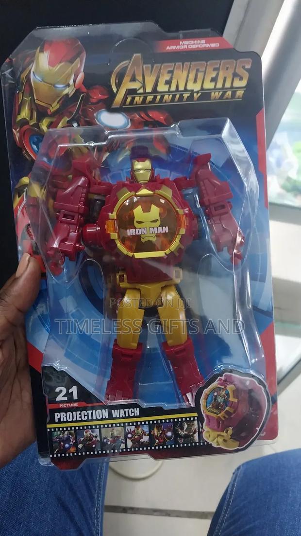 Iron Man Red Deformation Robot Digital Watch - thumbnail 3