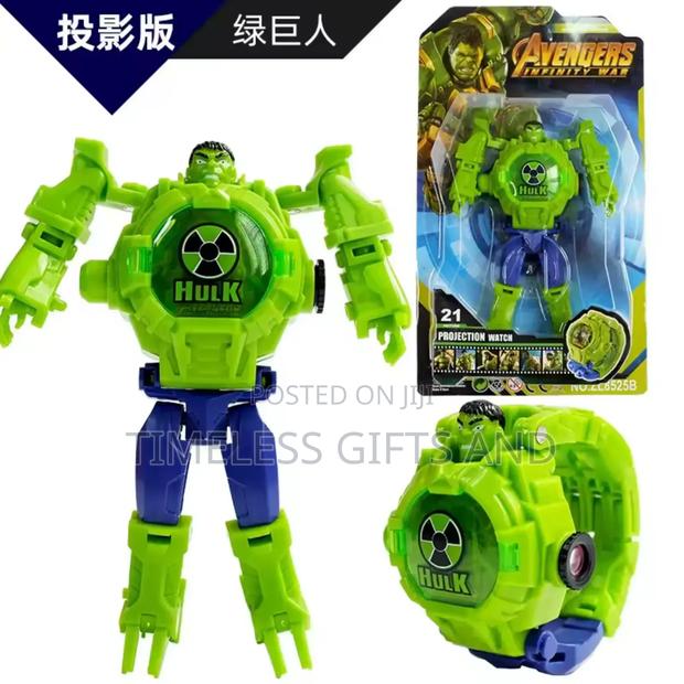 Hulk Green Deformation Robot Digital Watch - main view