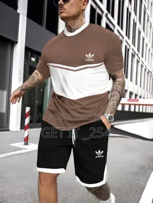 Adidas Double Thread Turkey Quality 
2pc Short Set 
Embroi