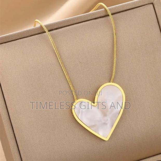 Love Gold White Necklace - thumbnail 3