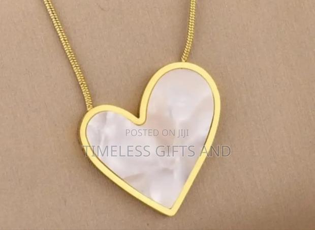 Love Gold White Necklace - main view