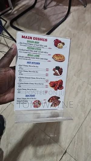 Clear Table Display, Transparent Acrylic A5 Size