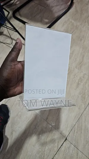 Clear Table Display, Transparent Acrylic A5 Size