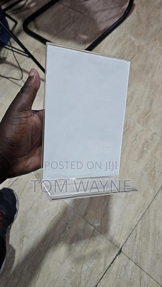 Clear Table Display, Transparent Acrylic A5 Size - thumbnail 2