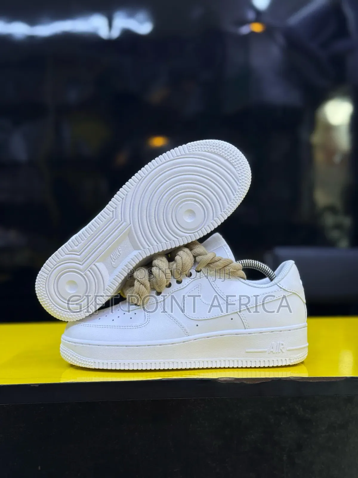 The Nike Airforce 1 Rope Lace “Latte “