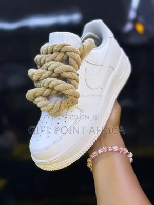 The Nike Airforce 1 Rope Lace “Latte “