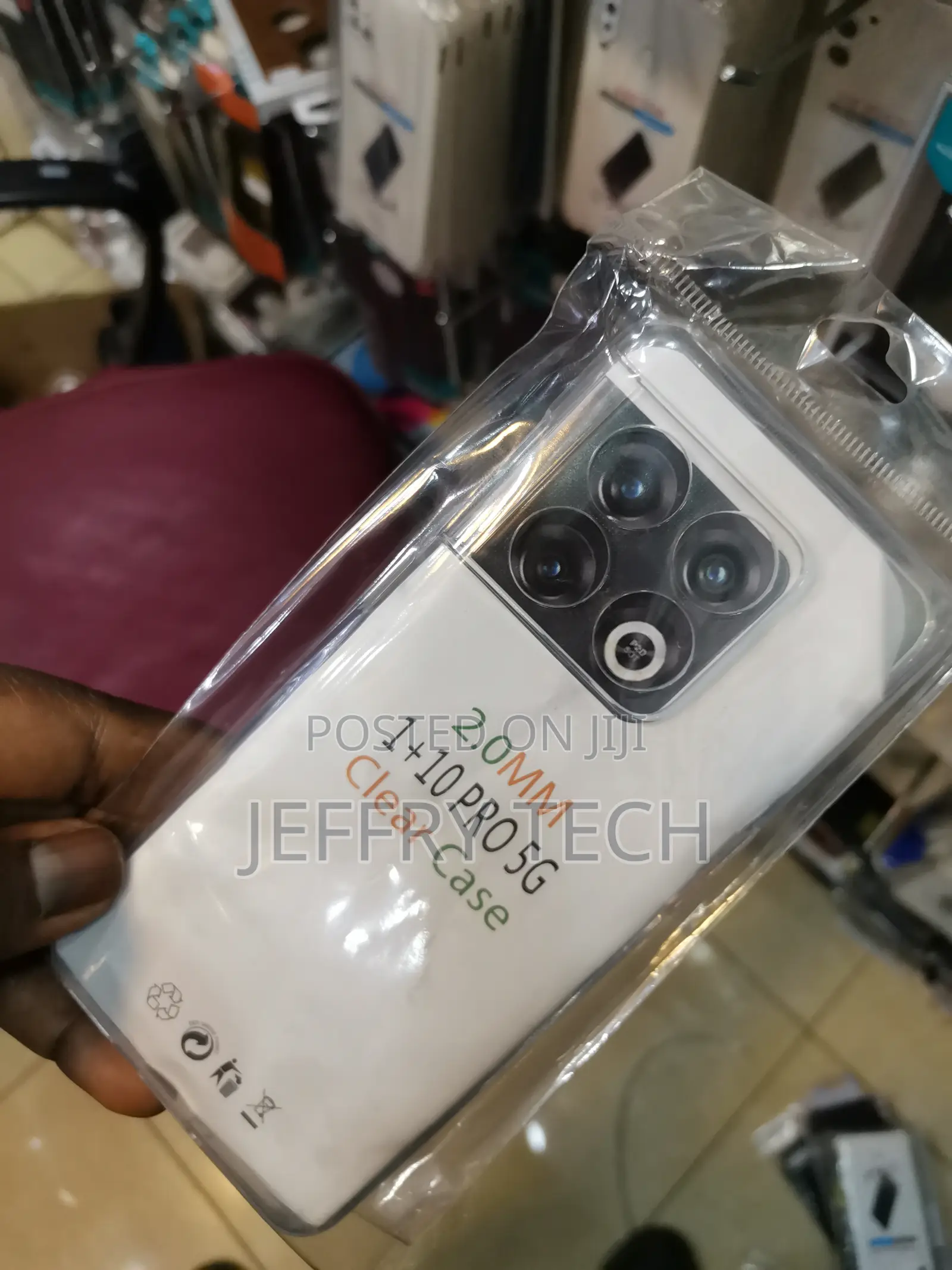 Kart Back Cover for Oneplus 10 Pro Edge to Edge Transparent
