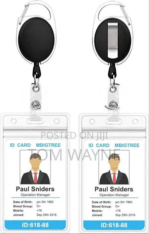 Heavy Duty Retractable Pull Key Ring Chain Reel Id Holder