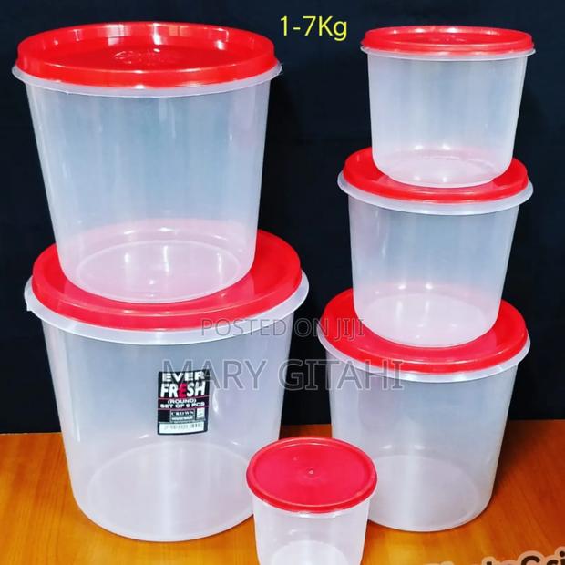 Crown Everfresh Round a Set of 6pcs Storage Containers