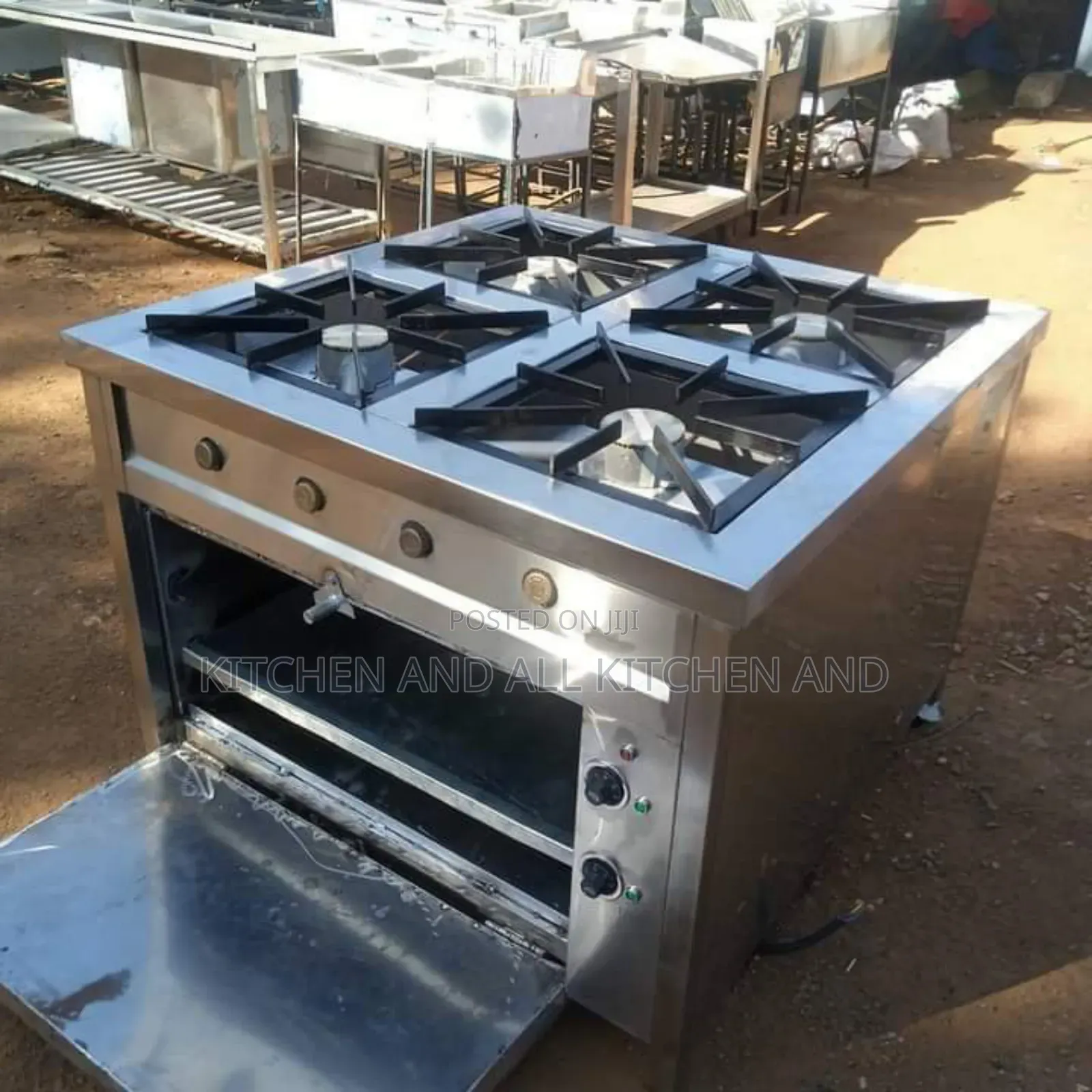 Combined Stainless Steel Oven With Gas Cooker
