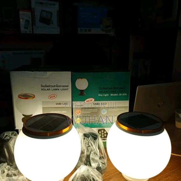 Automatic Solar Gate Lights 2 Pieces Bowl Shaped Daylight Waterproof - thumbnail 2