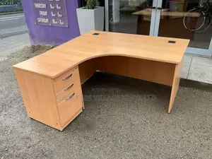 Clerical Desking:120cm Home Office Curved Workstation