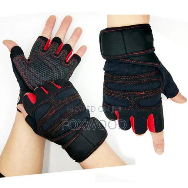Gym Gloves With Waist Wrap (Pair) - thumbnail 4