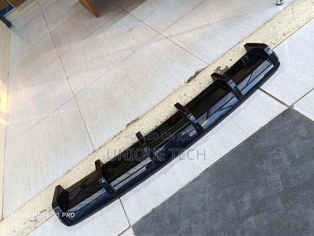 Shark Fin 6fin Rear Bumper Diffuser Black