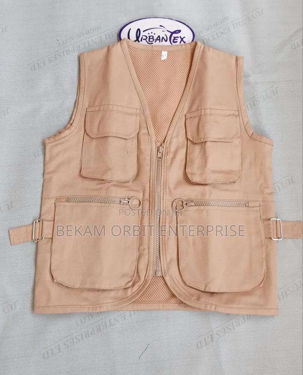 Customized Beige Kids Safari Jacket - main view