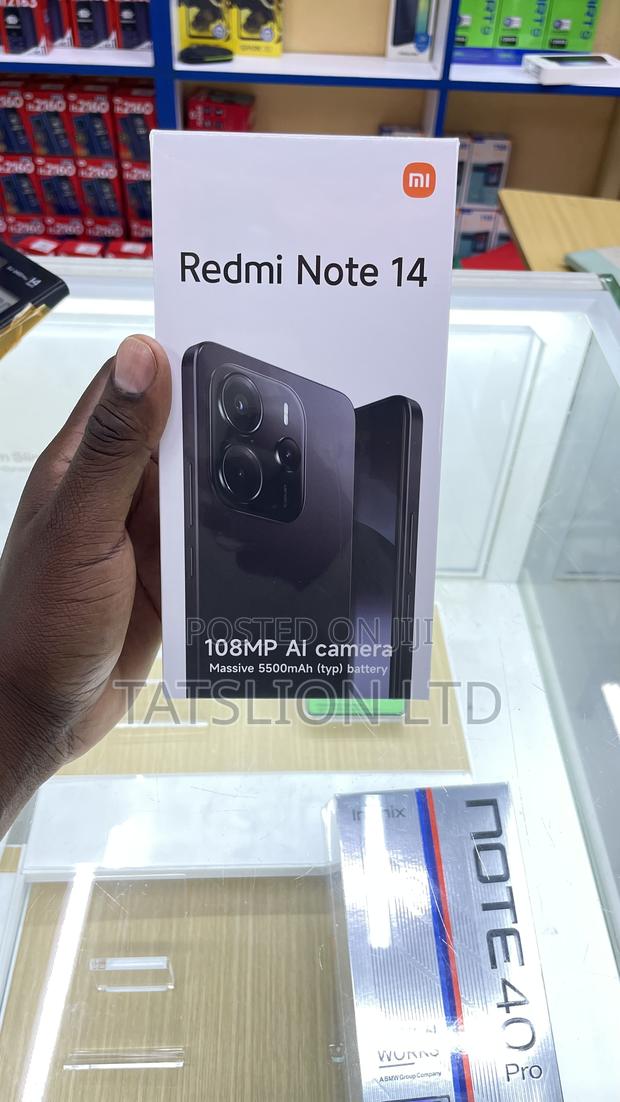 New Xiaomi Redmi Note 14 256 GB Black - thumbnail 2