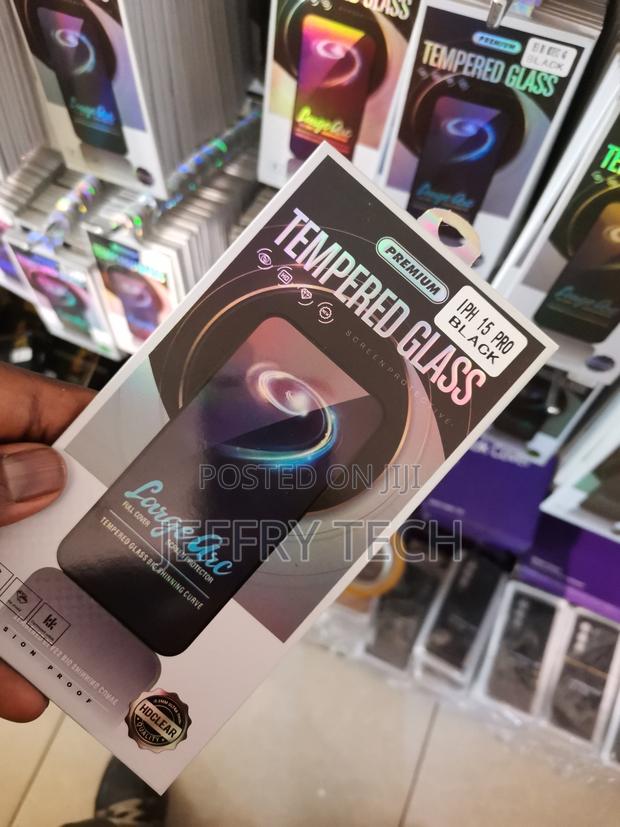 Mothca Privacy Screen for iPhone 15 Pro for Tempered Glass - thumbnail 2