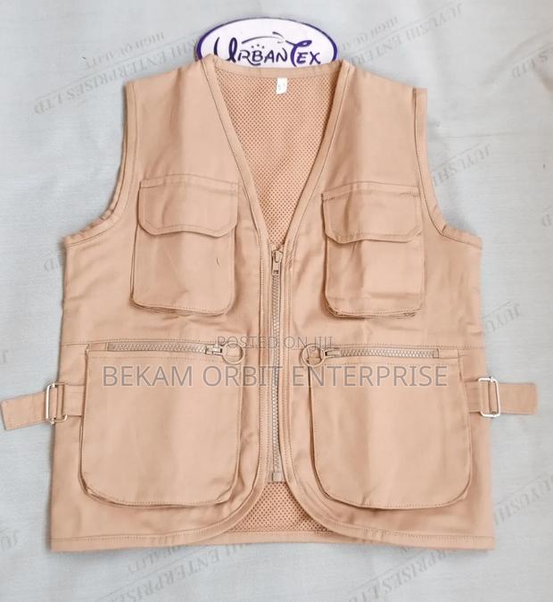 Kids Custom Design Beige Safari Jacket - main view