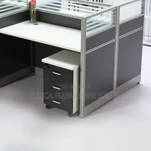 Workstations: Dual-Base 4-Person Office Workstation