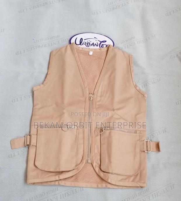 Kids Beige Sleeveless Jacket